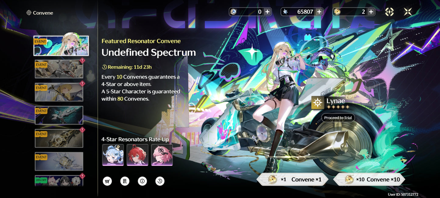 SERVER AMERICA +64000 Astritas - Wuthering Wave Reroll cuenta