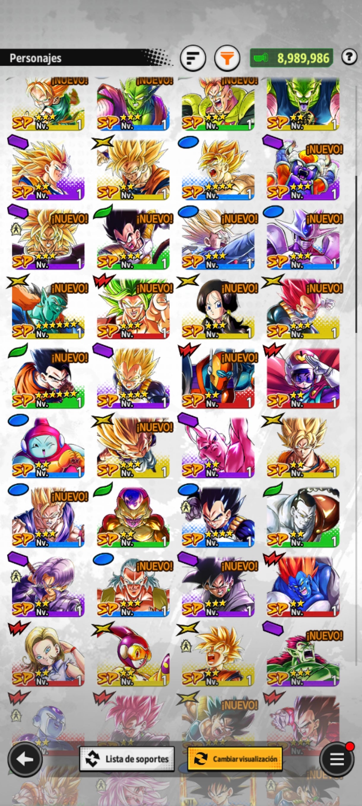 [ANDROID] 50,000 Cronocristales💎2 ULTRAS + 2 LEGENDS⭐️ Goku (MINI)  +  Bardock + 11 LL |DRAGON BALL Legends Cuenta