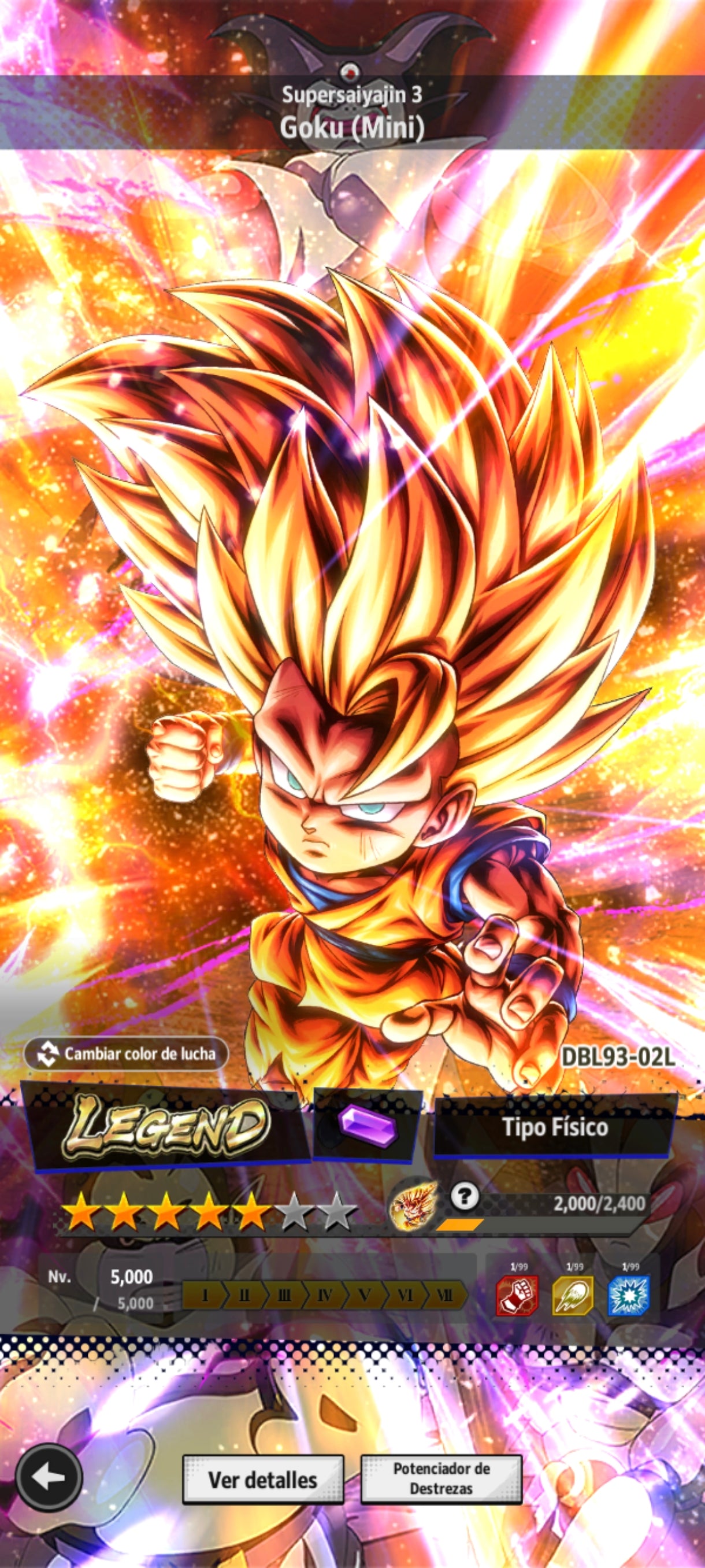[Android&Iphone] Gogeta ULTRA + Goku Oscuro LEGENDS + Broly LEGENDS + Súper Vegetto LEGENDS + Bardock LEGENDS + Goku (Mini) LEGENDS + 11 LL|DRAGON BALL Legends Cuenta
