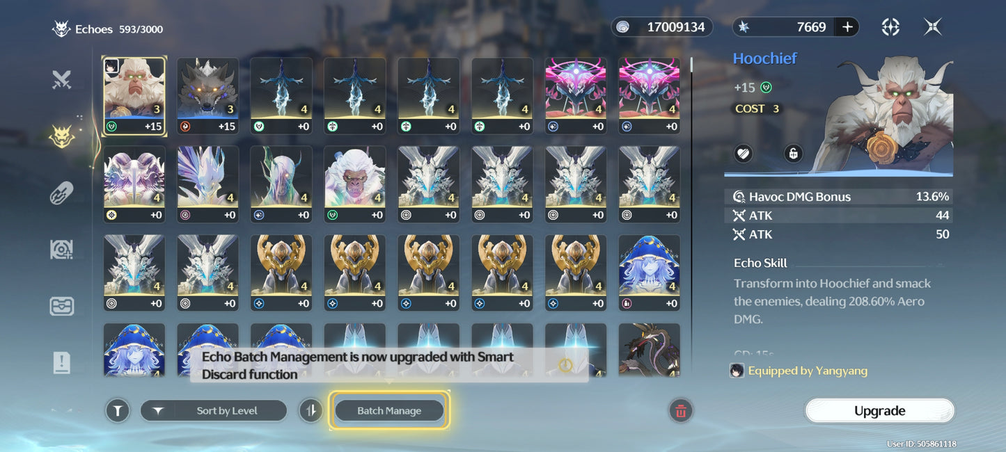 Sv. America⭐️Nivel 40| Augusta C2 + Arma | Denia + Chisa | 7669 Astritas💎 | Wuthering Waves CUENTA REROLL