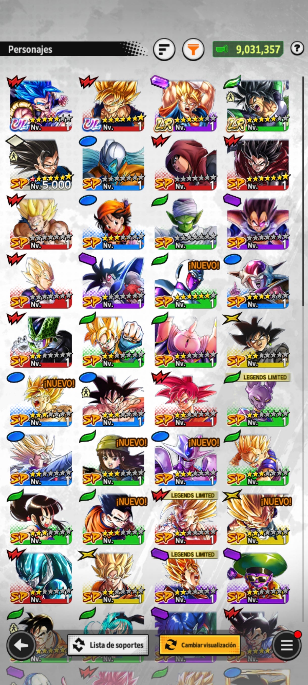 [CUENTA RARA🍀] [ANDROID] 100,054 Cronocristales💎 + Gogeta 2026 ULTRA + Broly LEGEND + Súper Vegetto LEGEND + 10 LL |DRAGON BALL Legends Cuenta