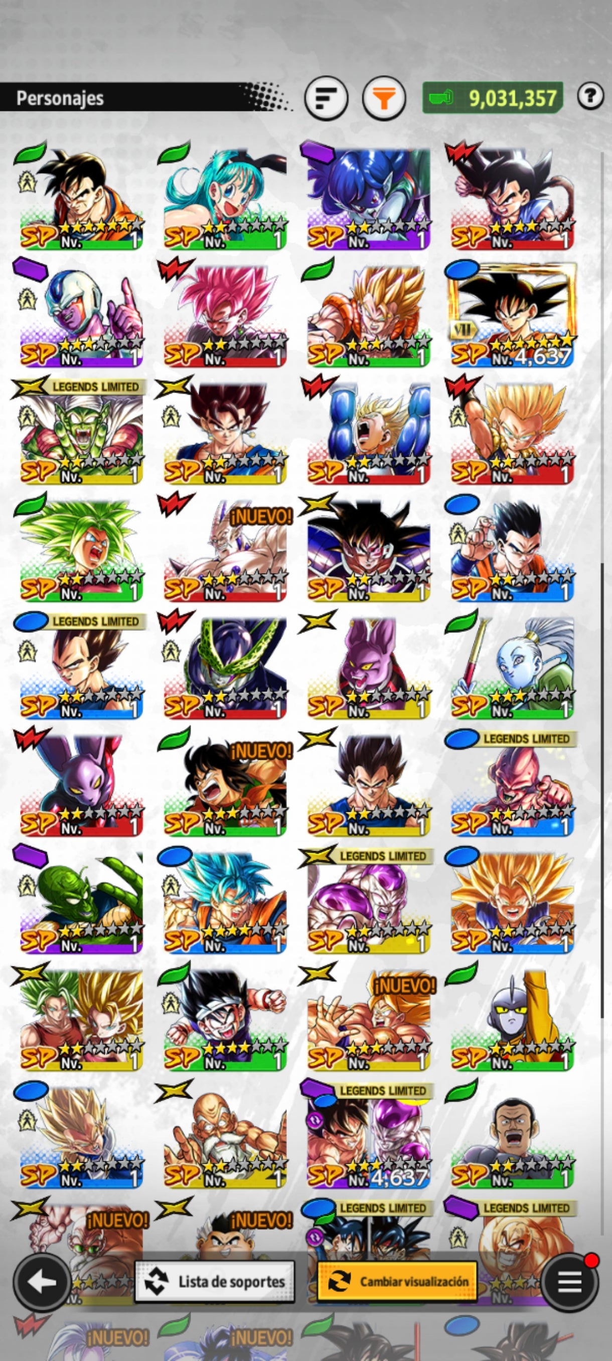 [CUENTA RARA🍀] [ANDROID] 100,054 Cronocristales💎 + Gogeta 2026 ULTRA + Broly LEGEND + Súper Vegetto LEGEND + 10 LL |DRAGON BALL Legends Cuenta