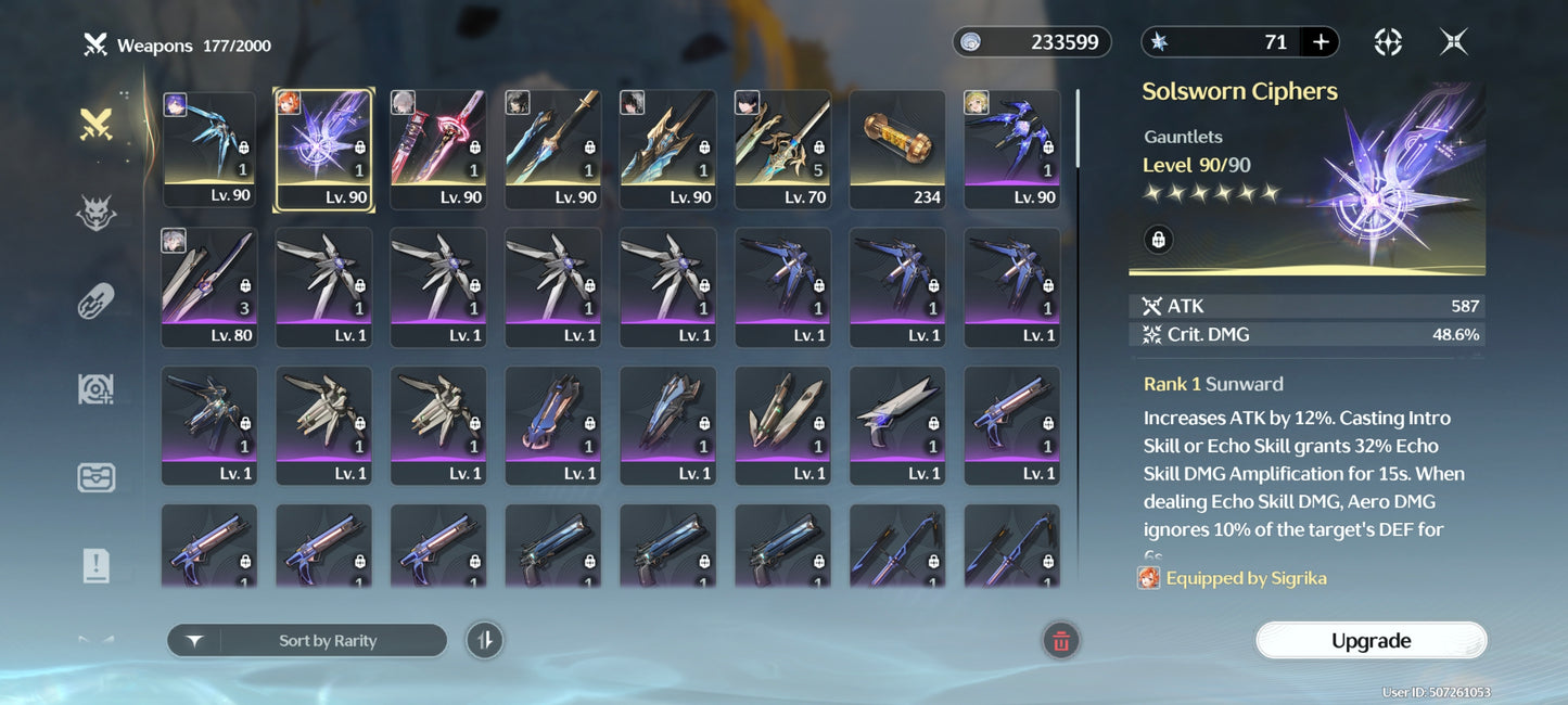 NA Nivel 67|Sigrika + Arma , Lucilla + Hiyuki C1 + Arma + Chisa + Qiuyuan + Rebecca + Verina