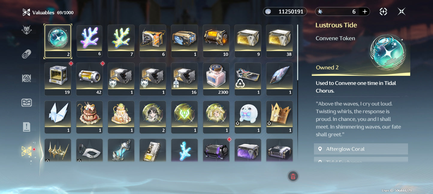 [Nivel 57] Lucy + Denia + Arma , Chisa + Arma , Aemeath + Arma , Lupa + Arma , Mornye , Rebecca , Calcharo , Verina , Jianxin , Lingyang