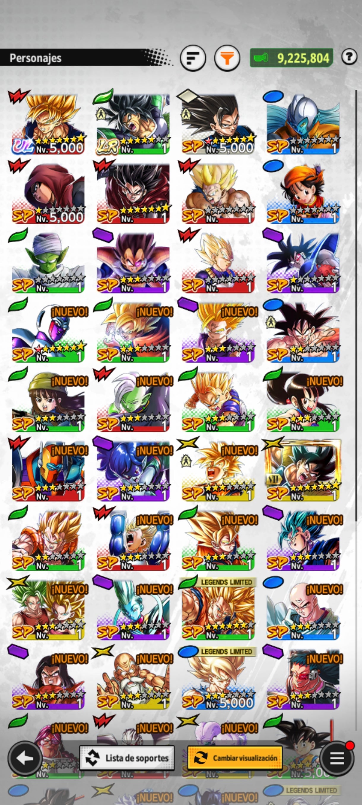[ANDROID] 80,553 Cronocristales💎+ Broly LR  + 4 LR| DRAGON BALL Legends Cuenta