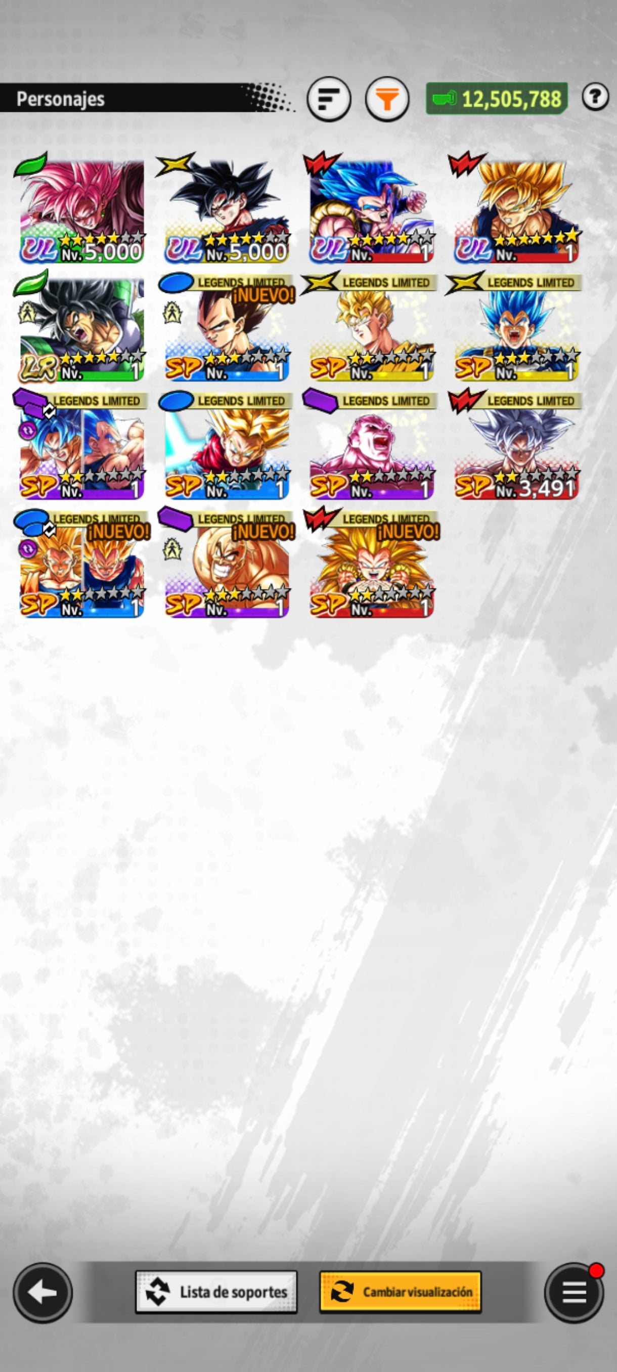[ANDROID] 45,036 Cronocristales💎+ Gogeta Blue ULTRA 2026 + Broly LR + Black Goku ULTRA + Goku Ultra + 10 LR | DRAGON BALL Legends Cuenta