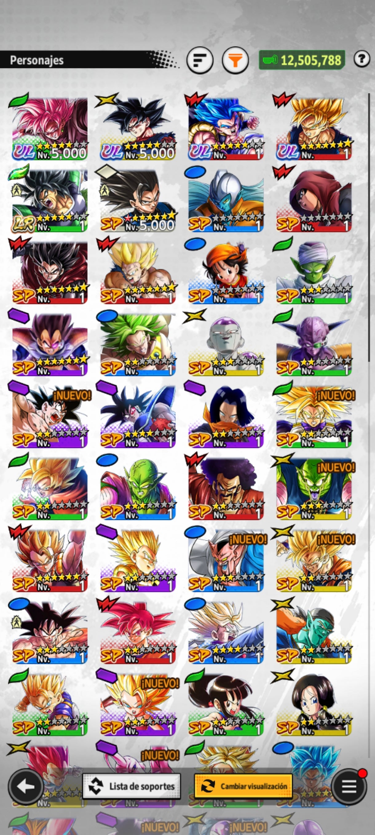 [ANDROID] 45,036 Cronocristales💎+ Gogeta Blue ULTRA 2026 + Broly LR + Black Goku ULTRA + Goku Ultra + 10 LR | DRAGON BALL Legends Cuenta
