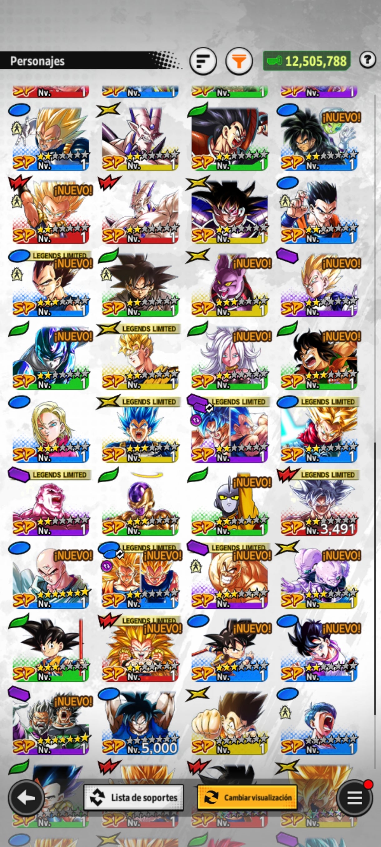 [ANDROID] 45,036 Cronocristales💎+ Gogeta Blue ULTRA 2026 + Broly LR + Black Goku ULTRA + Goku Ultra + 10 LR | DRAGON BALL Legends Cuenta