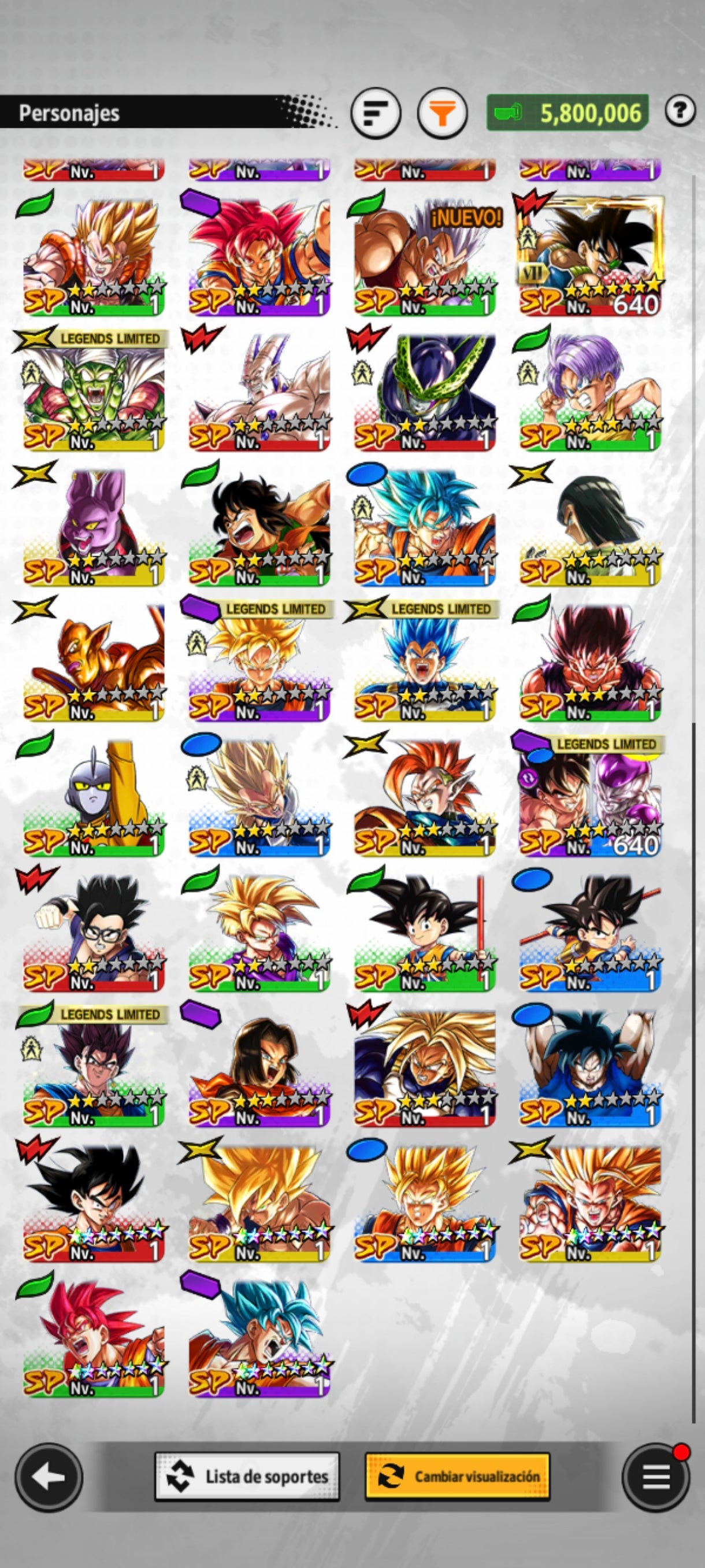 [ANDROID] 100,371 Cronocristales💎+ Gogeta Blue ULTRA 2026 + 5 LL  | DRAGON BALL Legends Cuenta