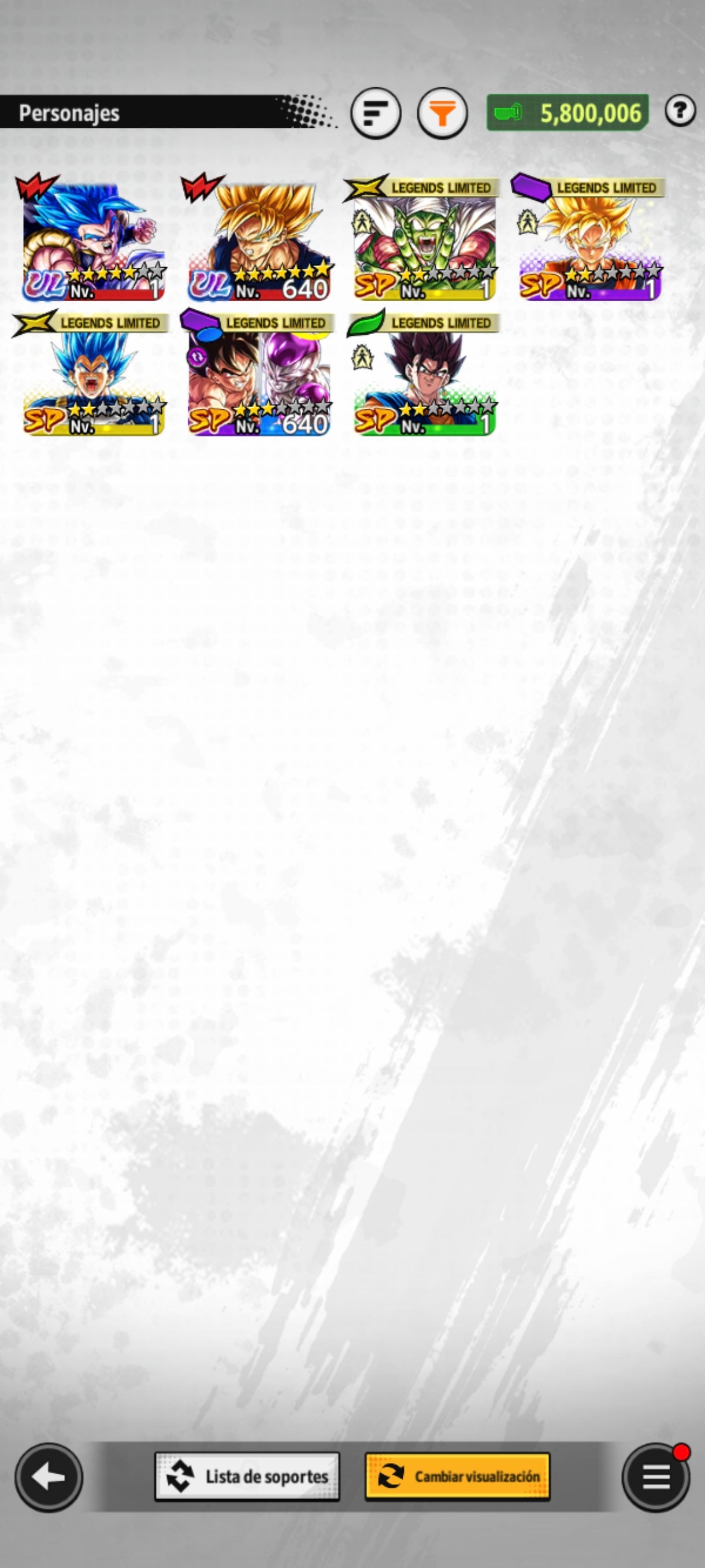 [ANDROID] 100,371 Cronocristales💎+ Gogeta Blue ULTRA 2026 + 5 LL  | DRAGON BALL Legends Cuenta