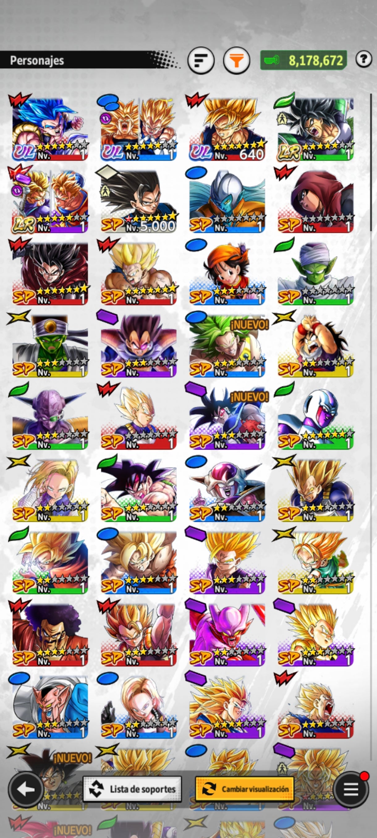 Goku ssj3 & Vegeta ssj2 ULTRA + Gohan y Trunks LR + Broly LR + Gogeta Blue 2026 ULTRA + 13 LL | DRAGON BALL Legends Cuenta