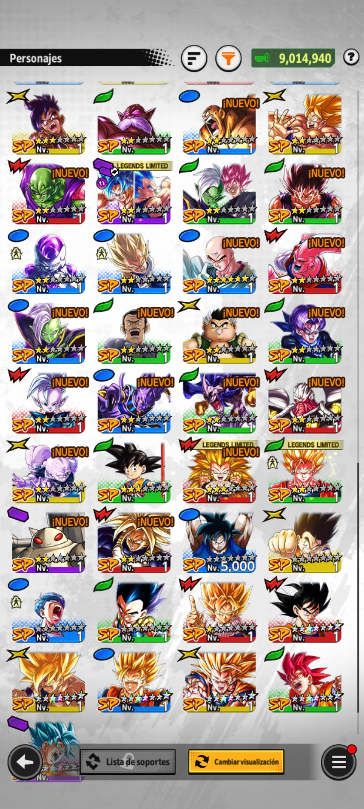 [ANDROID] 50,509 Cronocristales💎+ SSj Dios Shallet LR + Goku ssj3 & Vegeta ssj2 ULTRA + Goku ULTRA + 6 LL