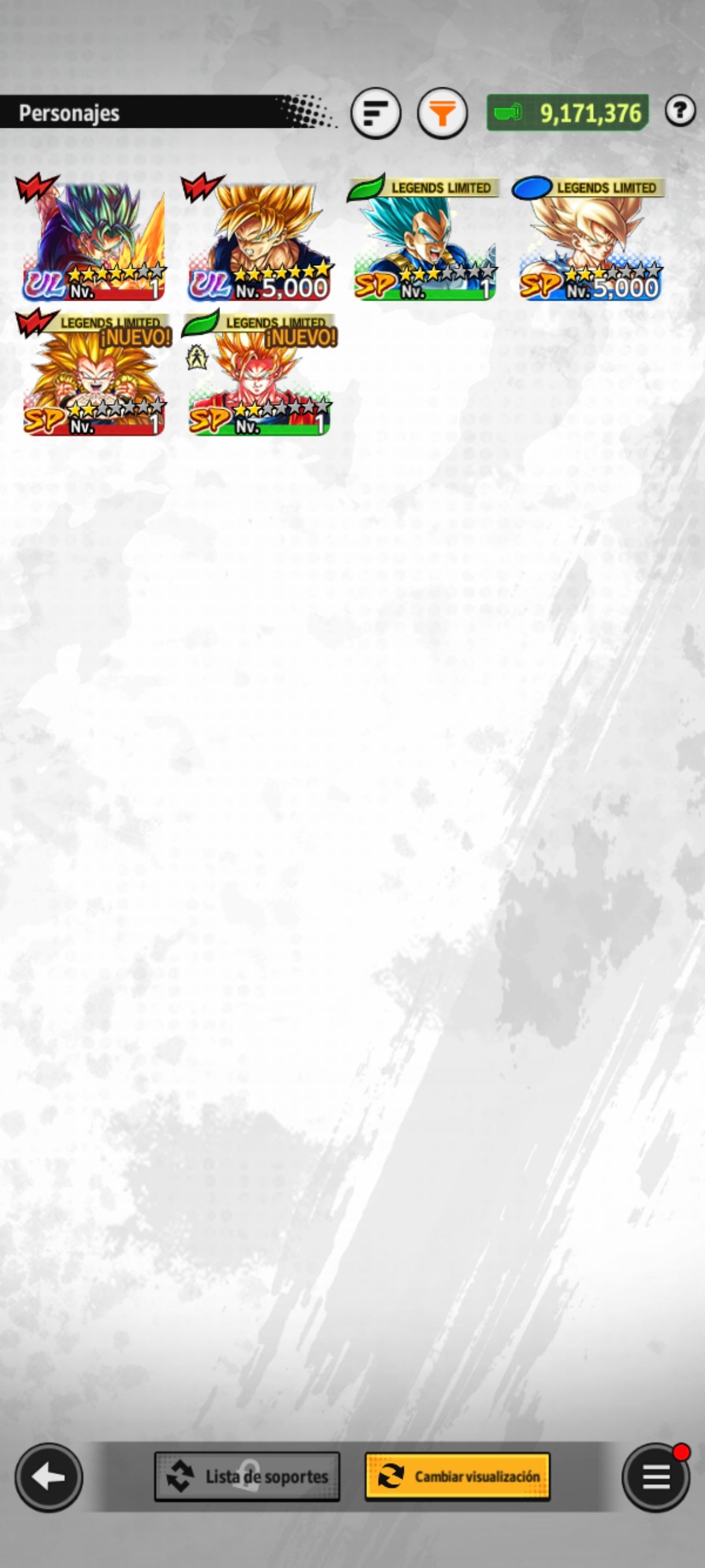 [ANDROID] 80,423 Cronocristales💎 + Vegetto Blue ULTRA + 4 LL | DRAGON BALL Legends Cuenta