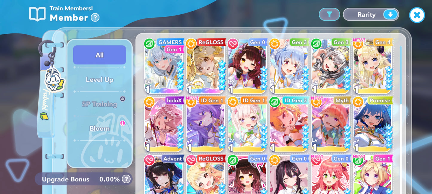[GLOBAL] Lvl 5   + 10 personajes 4⭐️ | hololive Dreams cuenta reroll