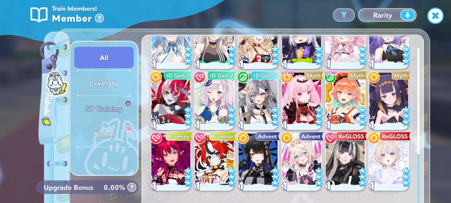 [GLOBAL] Lvl 5   + 10 personajes 4⭐️ | hololive Dreams cuenta reroll