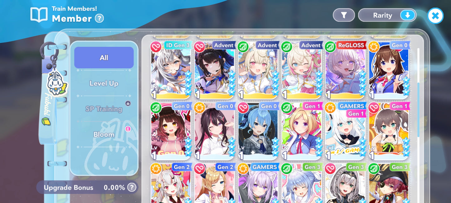 [GLOBAL] Lvl 5 ⭐️| 5 Personajes 5⭐️|+ 12 personajes 4⭐️ | hololive Dreams cuenta reroll