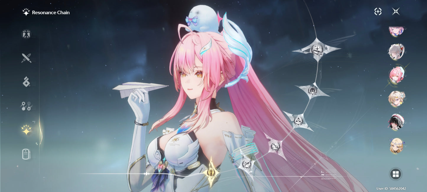 NA Lv80🌙 Suisui C2 + Arma + Aemeath C1 + Arma + Augusta C2 + Arma + Hiyuki + Arma + Denia + Lucilla + Lynae + Chisa + Arma + Cartethyia + Arma + Shorekeeper + Iuno + Arma + Rebecca + Verina + Encore + Calcharo + Lingyang
