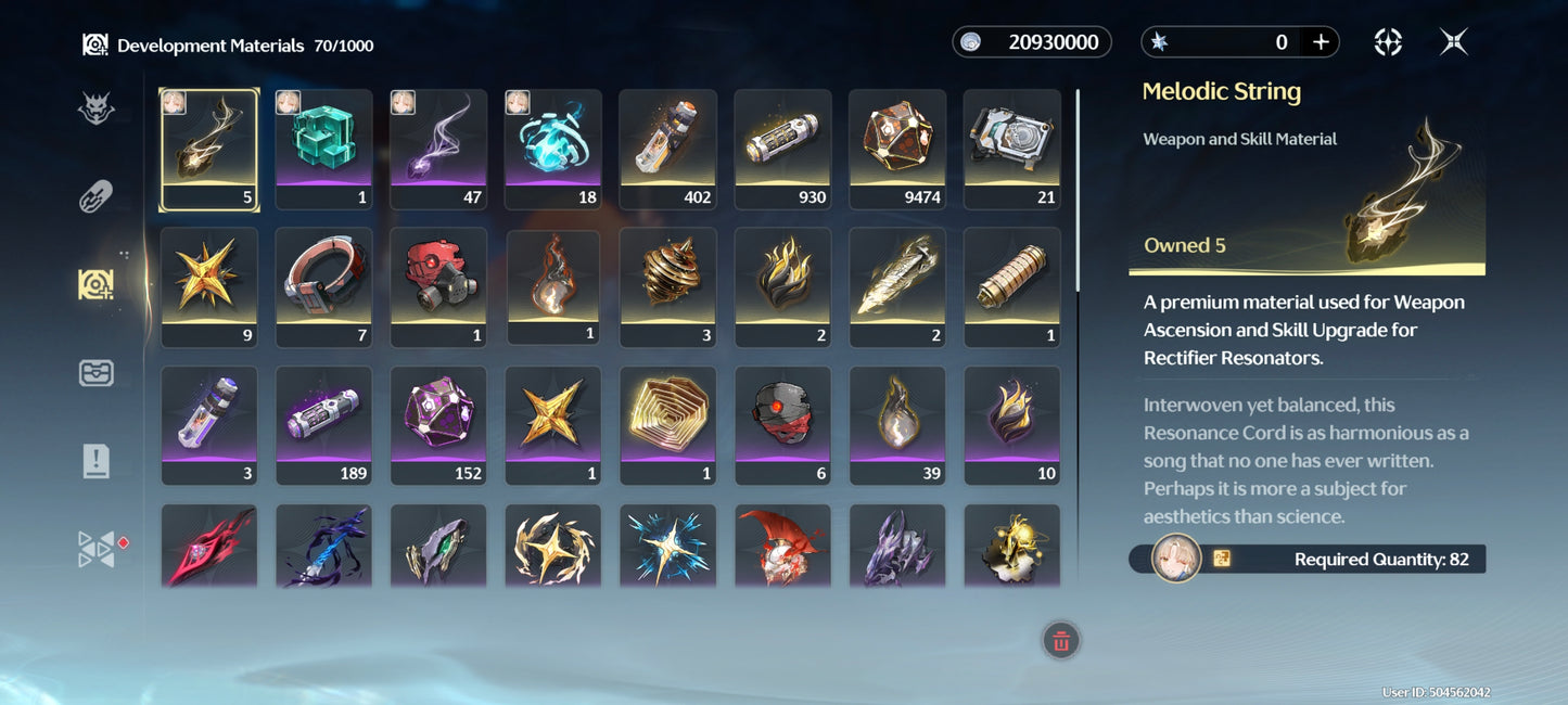 NA Lv80🌙 Suisui C2 + Arma + Aemeath C1 + Arma + Augusta C2 + Arma + Hiyuki + Arma + Denia + Lucilla + Lynae + Chisa + Arma + Cartethyia + Arma + Shorekeeper + Iuno + Arma + Rebecca + Verina + Encore + Calcharo + Lingyang