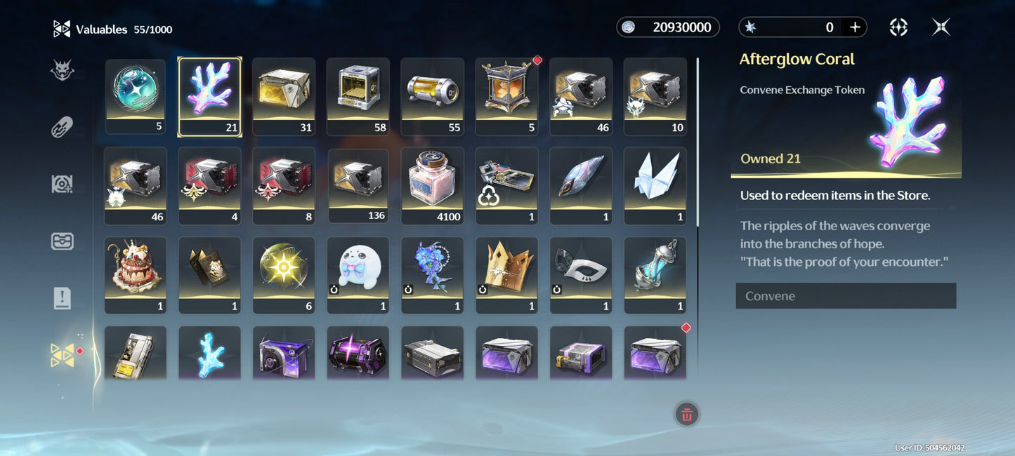 NA Lv80🌙 Suisui C2 + Arma + Aemeath C1 + Arma + Augusta C2 + Arma + Hiyuki + Arma + Denia + Lucilla + Lynae + Chisa + Arma + Cartethyia + Arma + Shorekeeper + Iuno + Arma + Rebecca + Verina + Encore + Calcharo + Lingyang