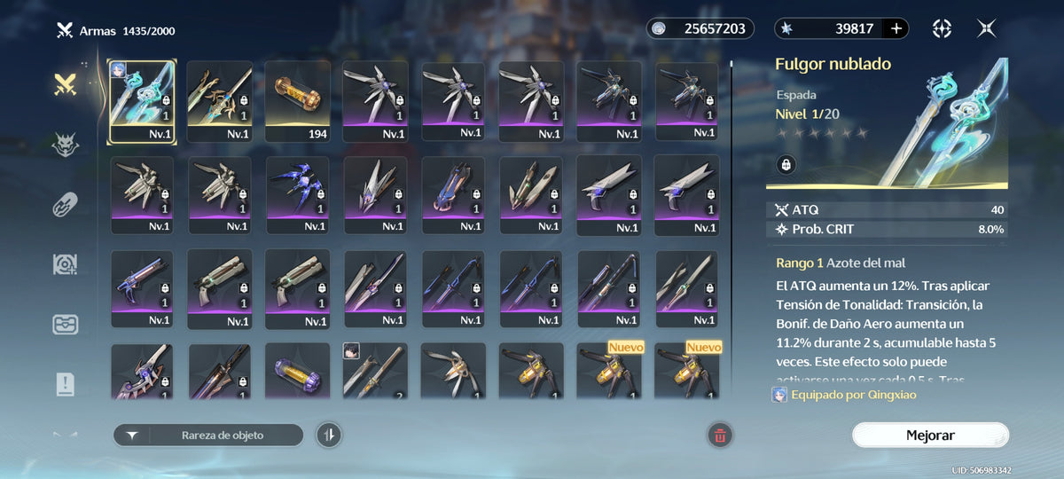 SERVER AMERICA Nivel 49 +39817 Astritas + Qingxiao + Jianxin + Lingyang + Calcharo + Encore
