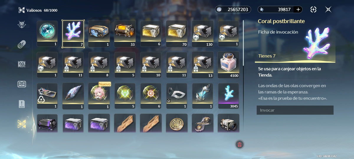 SERVER AMERICA Nivel 49 +39817 Astritas + Qingxiao + Jianxin + Lingyang + Calcharo + Encore