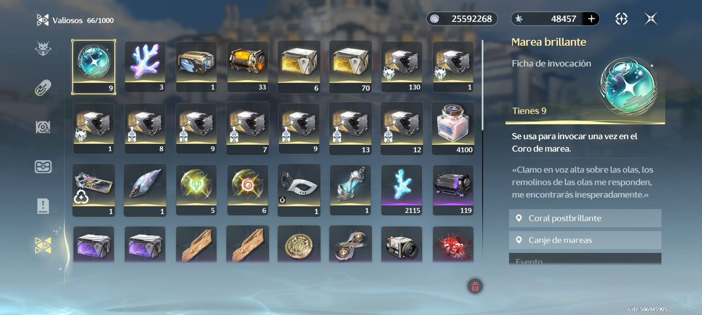 AMERICA|Lvl 49| +48457 Astritas + Qingxiao  + Denia + Verina + Encore + Calcharo|Cumpleaños libre|Wuthering Waves CUENTA REROLL