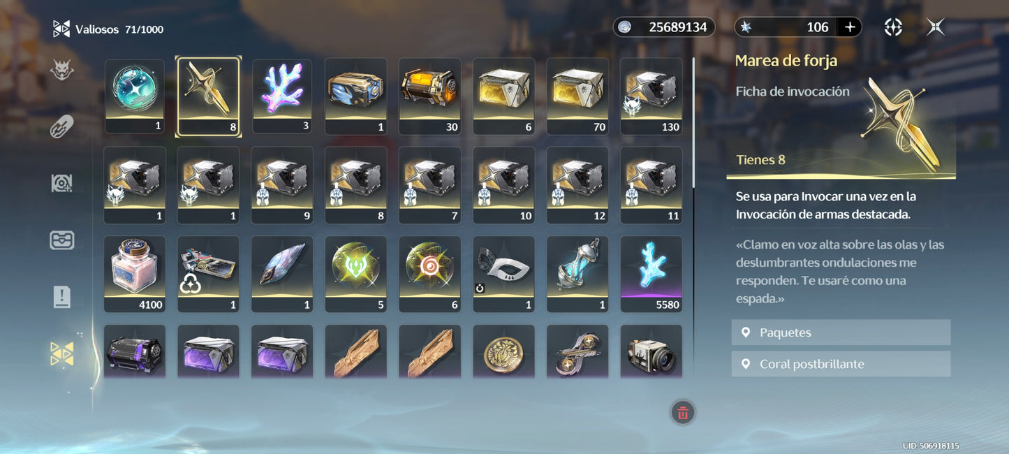 AMERICA |Lvl 49| Yangyang Xuanling + Arma 5⭐️| Luuk Herssen + Arma 5⭐️| Lynae + Arma 5⭐️| Verina + Calcharo + Encore + Lingyang|Cumpleaños libre|Wuthering Waves CUENTA REROLL