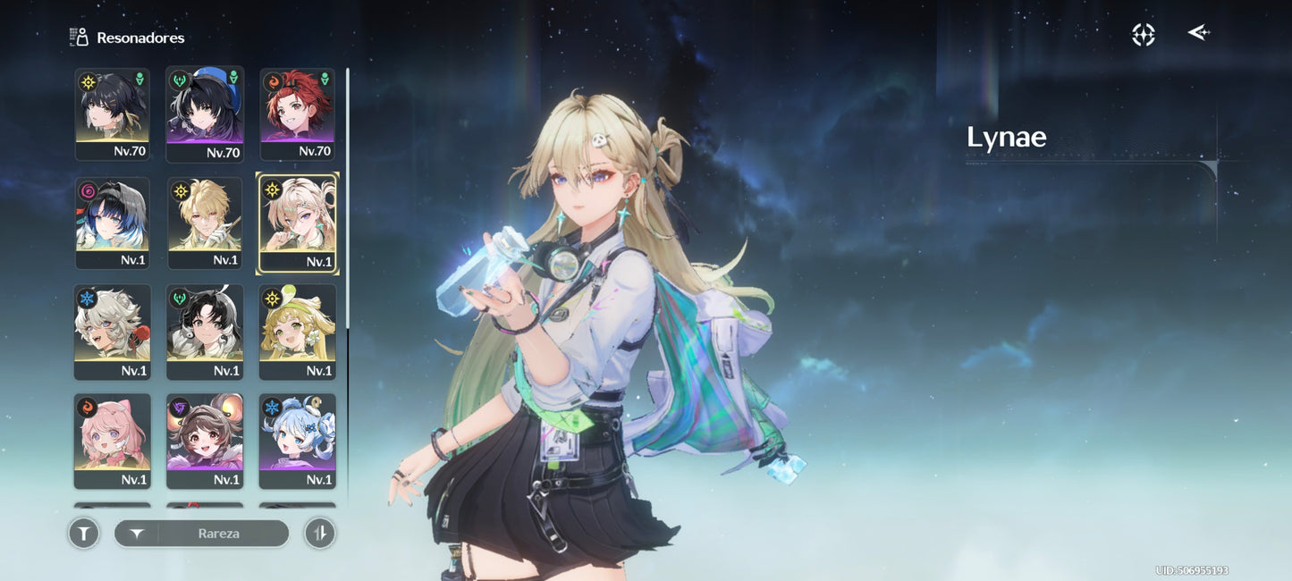 AMERICA |Lvl 49| Lynae + Arma 5⭐️| Yangyang Xuanling + Arma 5⭐️| Luuk Herssen + Arma 5⭐️| Verina C1 + Encore C1 + Lingyang C1|Cumpleaños libre|Wuthering Waves CUENTA REROLL