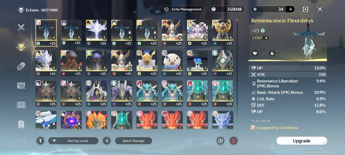 AMERICA⭐️Lvl 73⭐️ Yangyang Xualing + Hiyuki + Aemeath + Arma5⭐️, Denia + Chisa + Phoebe + Arma5⭐️, Iuno + Lupa + Carlotta + Yinlin + Rebecca + Roccia + Verina + Jianxin + Encore + Calcharo