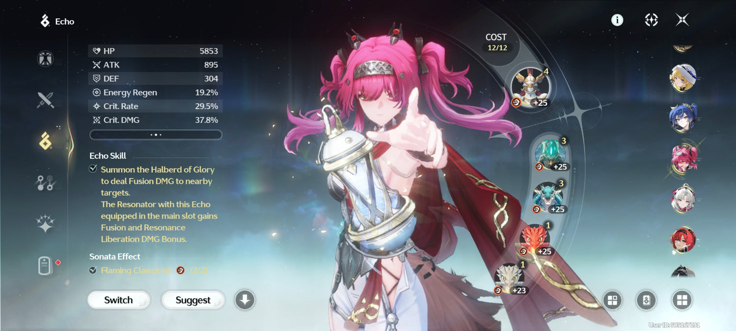 AMERICA⭐️Lvl 73⭐️ Yangyang Xualing + Hiyuki + Aemeath + Arma5⭐️, Denia + Chisa + Phoebe + Arma5⭐️, Iuno + Lupa + Carlotta + Yinlin + Rebecca + Roccia + Verina + Jianxin + Encore + Calcharo