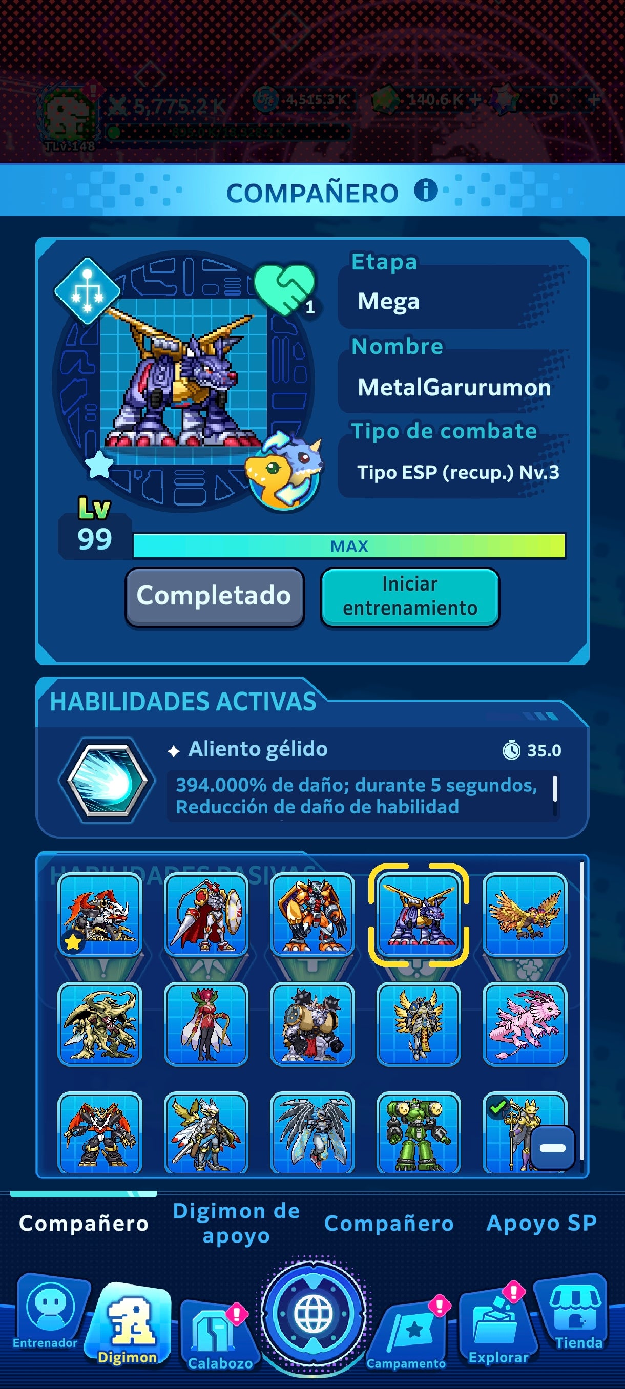 [GLOBAL] Cuenta Premium ~ Lvl 148 + | Cuenta Avanzada|[EX+] WarGreymon + [ EX+] Aegiochusmon 2+ | [EX+] Agumon + Tai + [EX+] Aegiomon + Inori 2+ | [EX+] Phantom Nova 2+