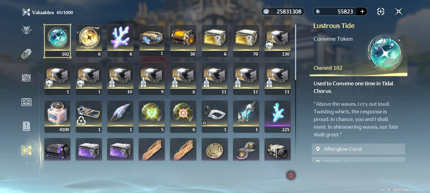 AMERICA|Lvl 49| + 55823 Astritas + Qingxiao + Encore|Cumpleaños libre|Wuthering Waves CUENTA REROLL