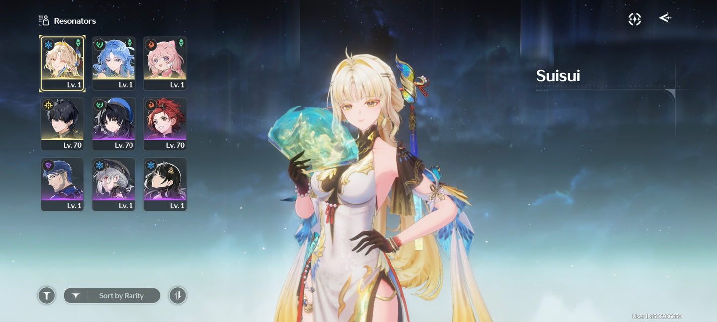 AMERICA|Lvl 49| + 65542 Astritas + Qingxiao + Suisui + Encore|Cumpleaños libre|Wuthering Waves CUENTA REROLL