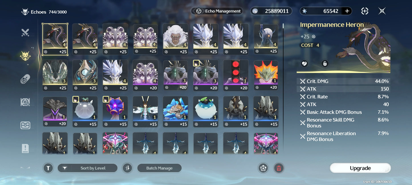 AMERICA|Lvl 49| + 65542 Astritas + Qingxiao + Suisui + Encore|Cumpleaños libre|Wuthering Waves CUENTA REROLL