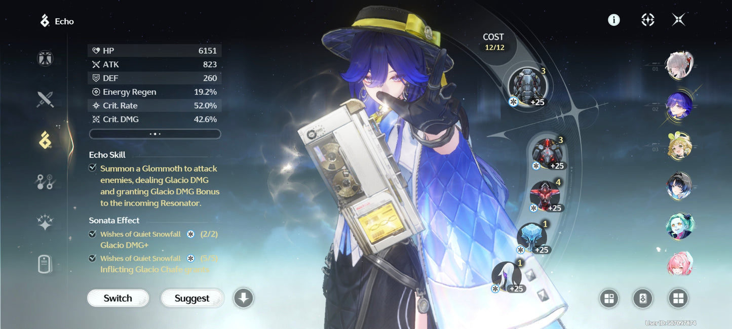 AMERICA|Lvl 72| Hiyuki C6 + Arma| Lynae + Arma | Yangyang: Xuanling + Arma| Mornye + Lucilla + Aemeath + Rebecca + Verina C2 + Lingyang + Encore + Calcharo