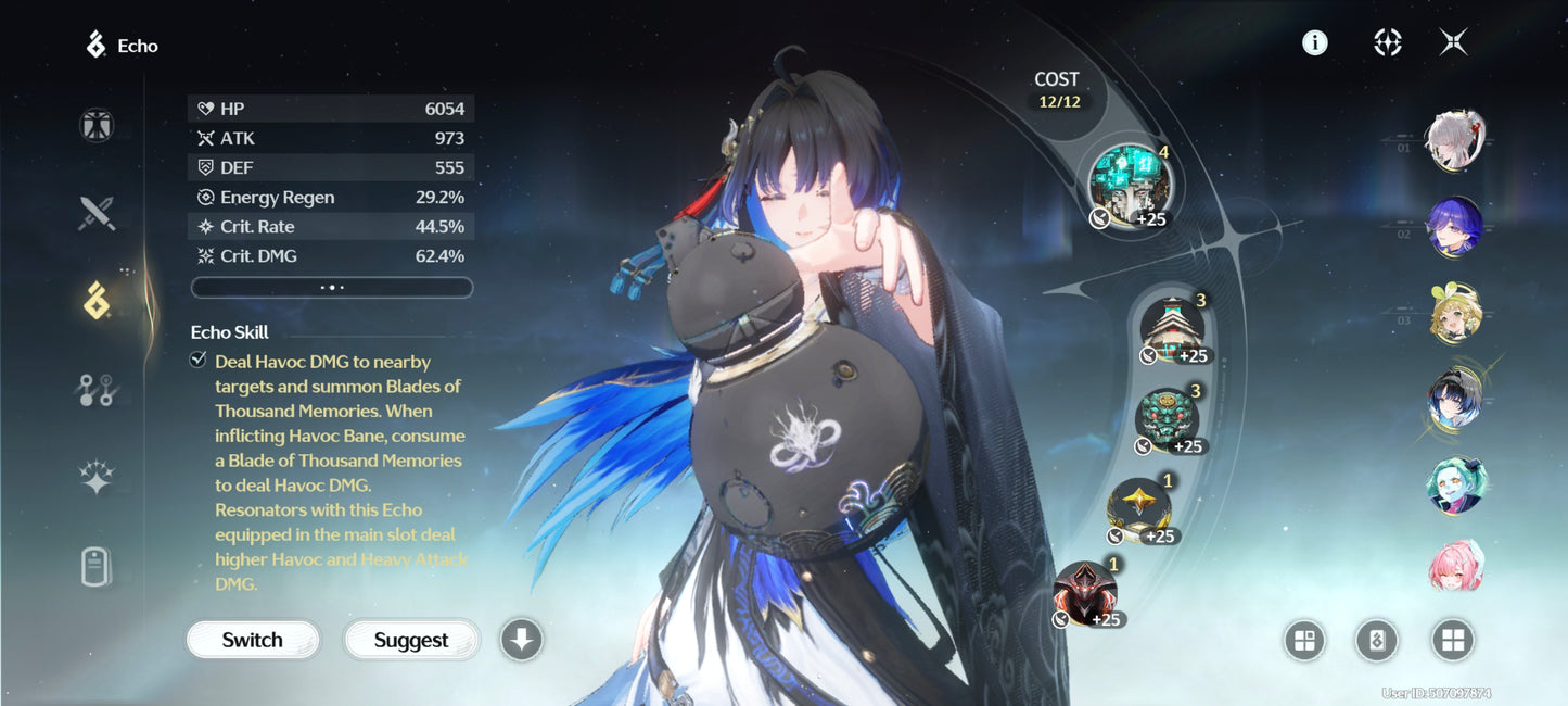 AMERICA|Lvl 72| Hiyuki C6 + Arma| Lynae + Arma | Yangyang: Xuanling + Arma| Mornye + Lucilla + Aemeath + Rebecca + Verina C2 + Lingyang + Encore + Calcharo