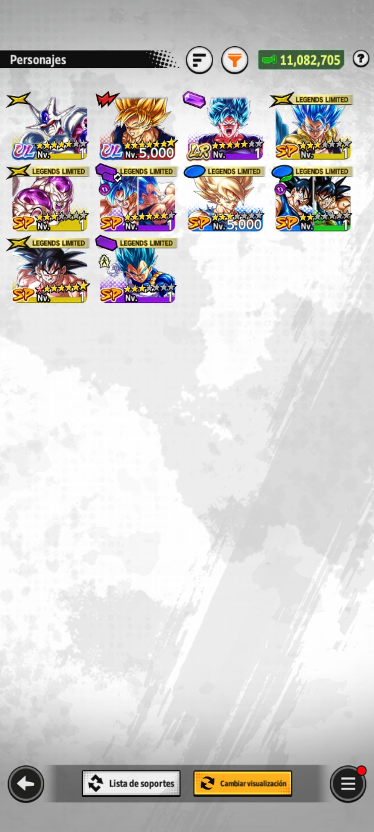 [ANDROID] +30,658💎 Cronocristales + Forma Final Cooler ULTRA + Kaioken Goku ULTRA| DRAGON BALL Legends Cuenta