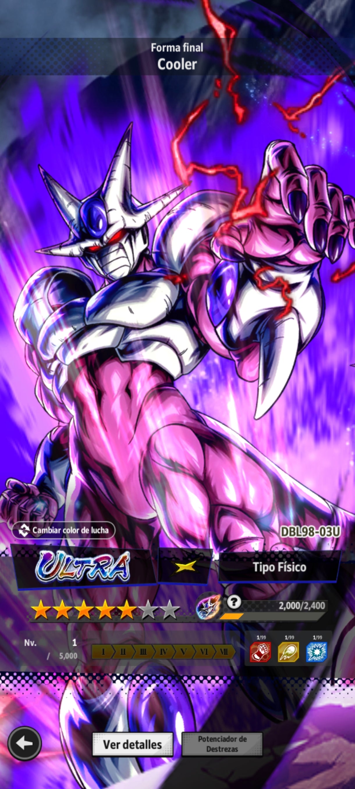[CUENTA RARA🍀] [ANDROID] 80,224 Cronocristales💎 + Forma Final Cooler ULTRA + Supersaiyajin dios SS Gogeta 2026 ULTRA + Broly Enfurecido LEGEND + Súper Vegetto LEGEND + Supersaiyajin dios SS Vegetto ULTRA + 12 LL |DRAGON BALL Legends Cuenta