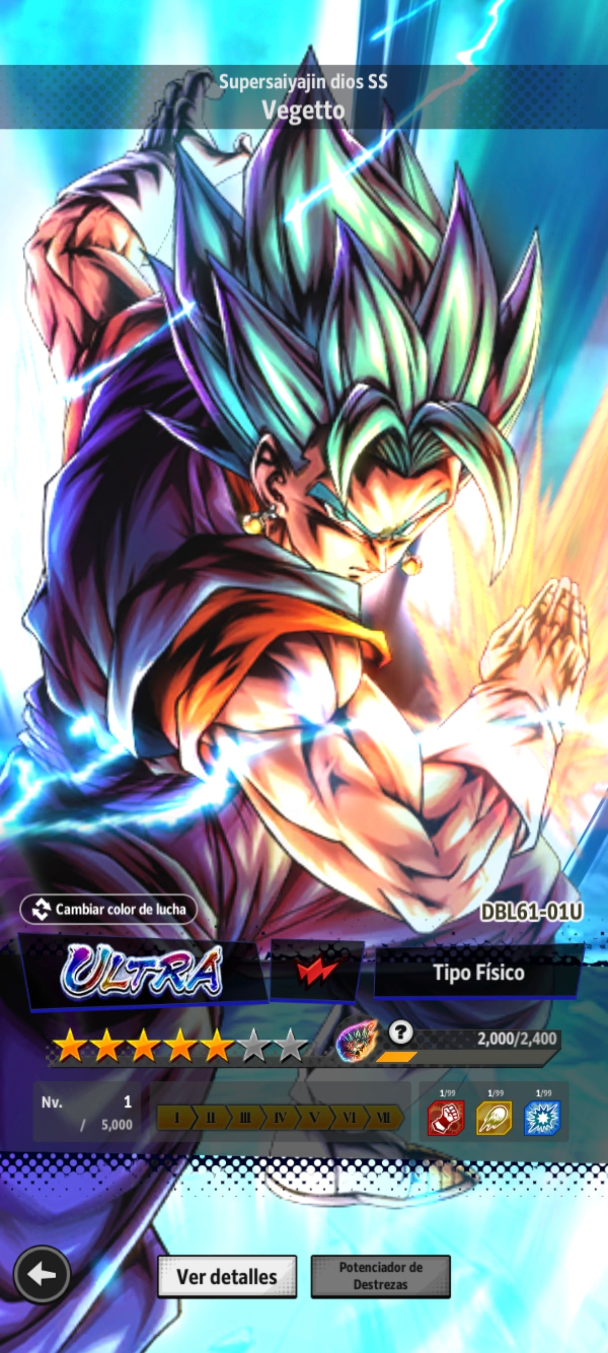 [CUENTA RARA🍀] [ANDROID] 80,224 Cronocristales💎 + Forma Final Cooler ULTRA + Supersaiyajin dios SS Gogeta 2026 ULTRA + Broly Enfurecido LEGEND + Súper Vegetto LEGEND + Supersaiyajin dios SS Vegetto ULTRA + 12 LL |DRAGON BALL Legends Cuenta