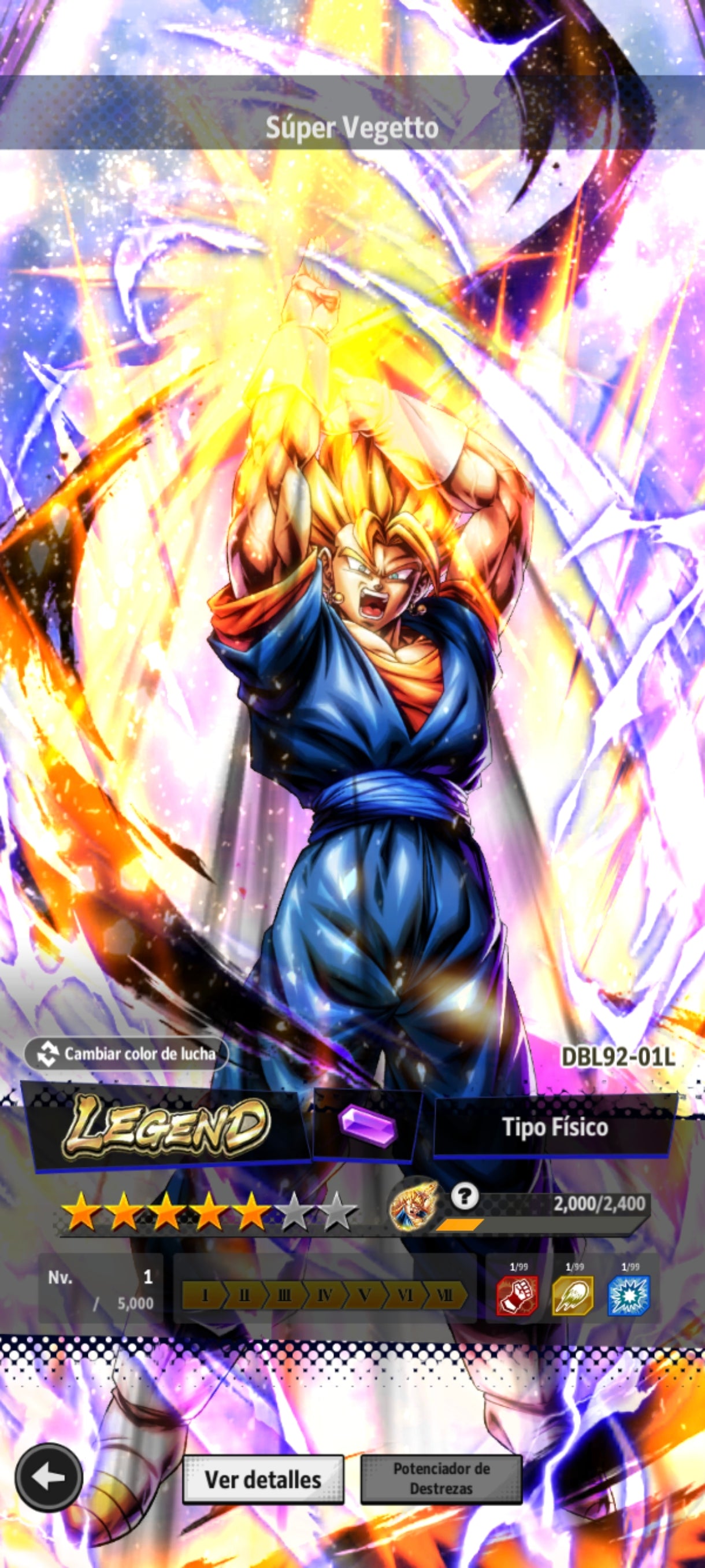 [CUENTA RARA🍀] [ANDROID] 80,224 Cronocristales💎 + Forma Final Cooler ULTRA + Supersaiyajin dios SS Gogeta 2026 ULTRA + Broly Enfurecido LEGEND + Súper Vegetto LEGEND + Supersaiyajin dios SS Vegetto ULTRA + 12 LL |DRAGON BALL Legends Cuenta