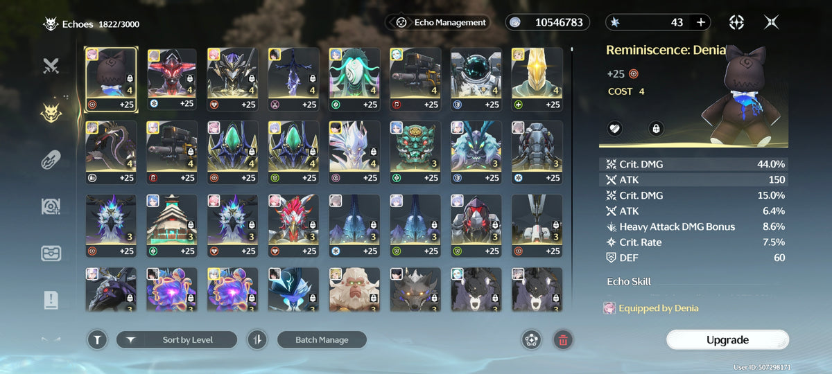 [NA] Lvl 76 Hiyuki S6 + Arma , Qingxiao + Arma,  Aemeath + Arma , Mornye S1 + Arma,  etc