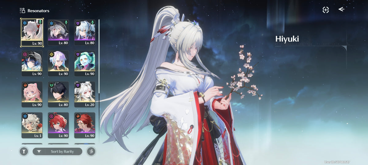 NA UL75 | Hiyuki S6 + Arma 5⭐️ + Hsin + Yangyang: Xuanling + Arma 5⭐️, Lucy + Rebecca + Arma 5⭐️, Encore S2 + Lingyang | Cumpleaños libre | Cuenta Wuthering Wave