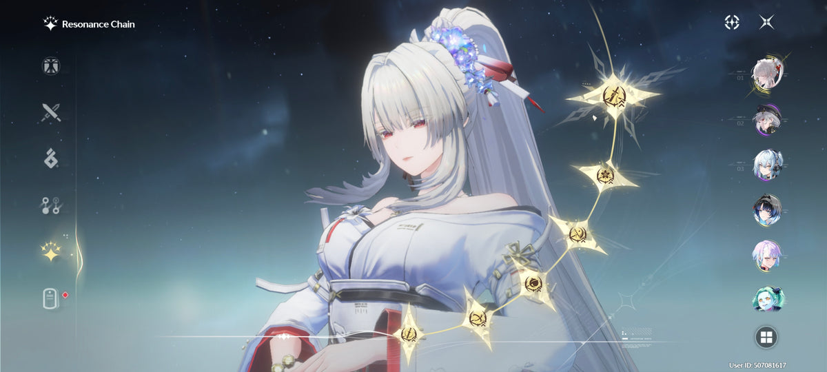 NA UL75 | Hiyuki S6 + Arma 5⭐️ + Hsin + Yangyang: Xuanling + Arma 5⭐️, Lucy + Rebecca + Arma 5⭐️, Encore S2 + Lingyang | Cumpleaños libre | Cuenta Wuthering Wave