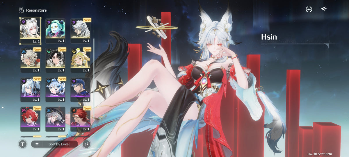 [America] Nivel 50 + Hsin S6 | Wuthering Waves CUENTA REROLL