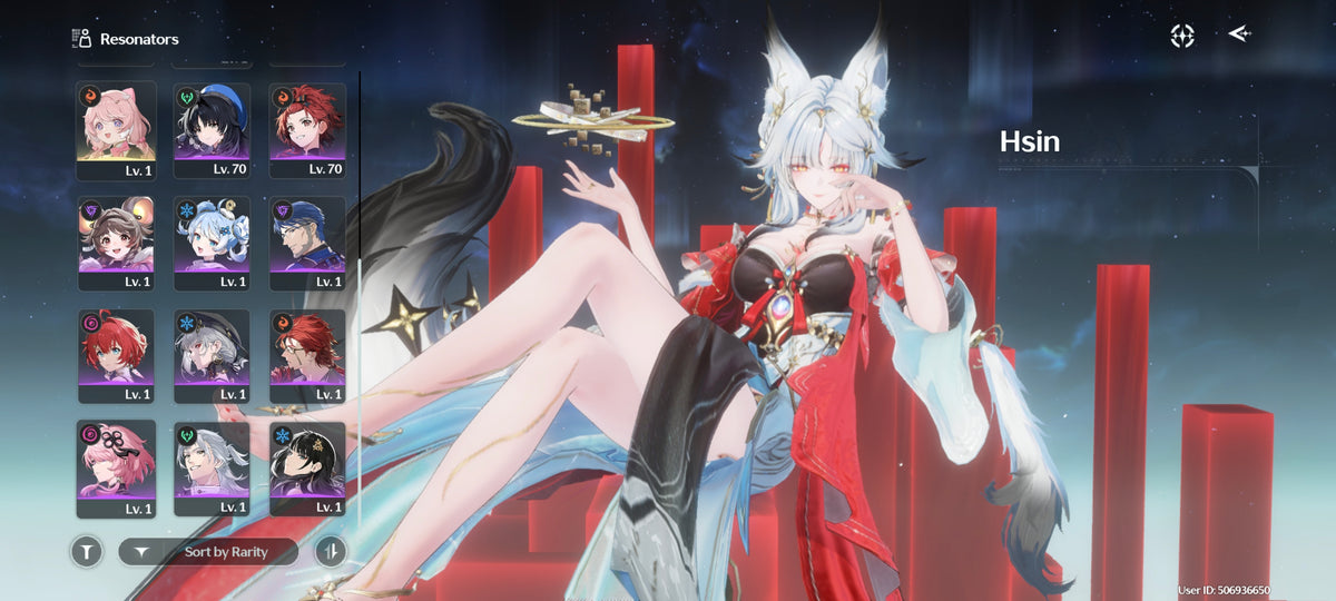 NA UL49 | Hsin + Blooming Jadehaven | Jingran + Thousandfold Deliverance | Qingxiao + Suisui + Hiyuki + Frostburn | Mornye + Encore + Verina, etc. | Cuenta Wuthering Wave
