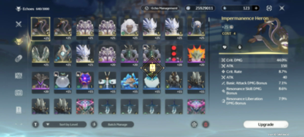NA UL49 | Hsin + Blooming Jadehaven | Jingran + Thousandfold Deliverance | Qingxiao + Suisui + Hiyuki + Frostburn | Mornye + Encore + Verina, etc. | Cuenta Wuthering Wave