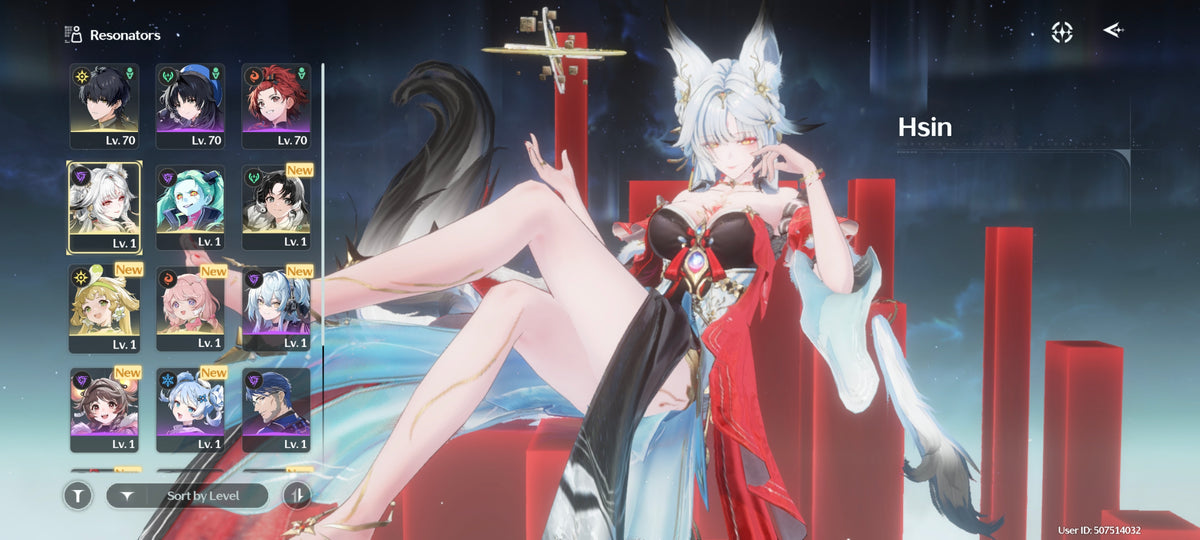 [America] Nivel 50 + Hsin S4 | Wuthering Waves CUENTA REROLL