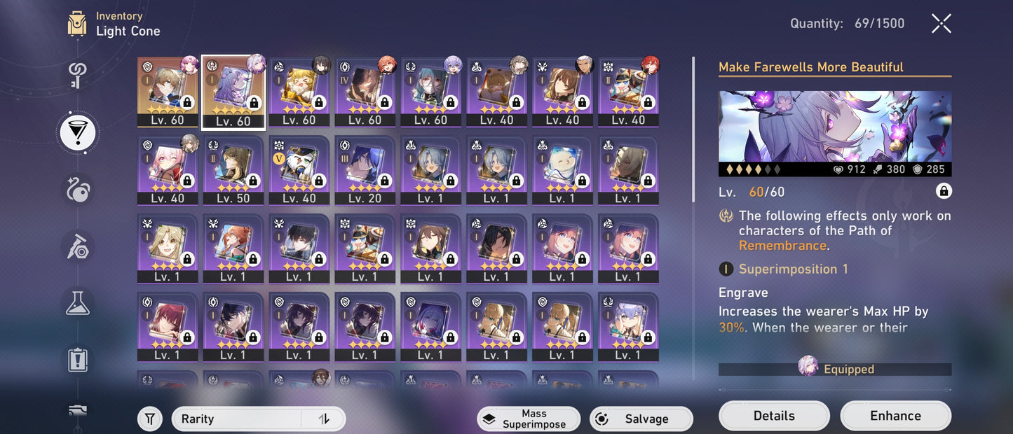 [TL 46] ⭐️Castorice + Cono + Cerydra + Ruan Mei + Fu Xuan + Archer + Bailu + Himeko + Gepard