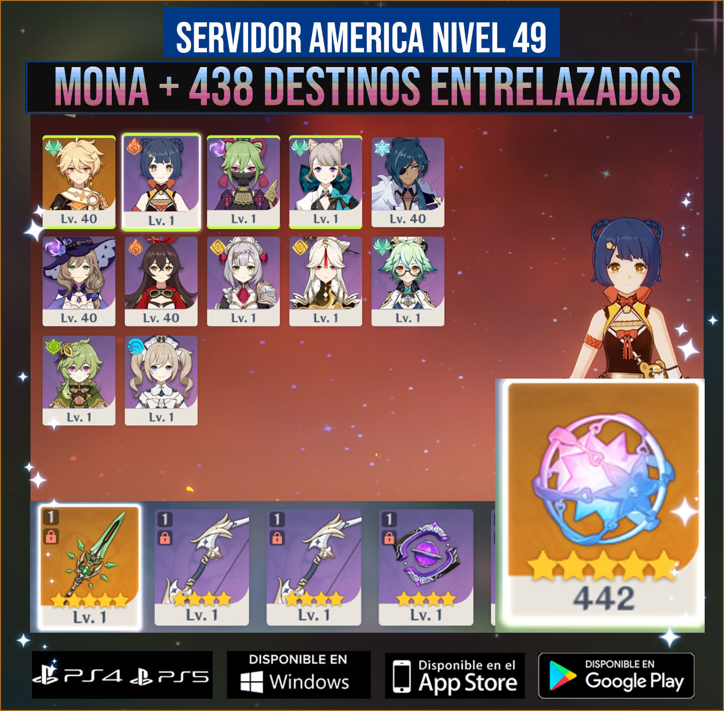 [Nivel de Aventura 49] Halcon Jade + 442 Destinos Entrelazados +   Cumpleaños libre