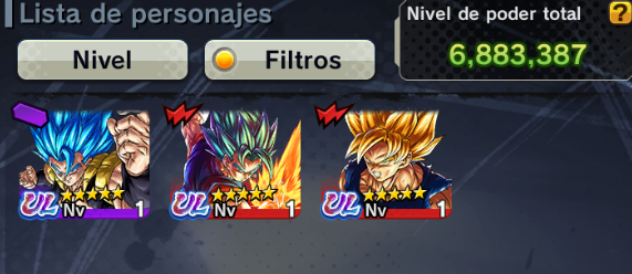 #cuenta 320 [Android y Iphone] ⭐️SS GOD SS VEGITO (UL) + SS GOD SS GOGETA (UL) + 6 LEGENDS LIMITED